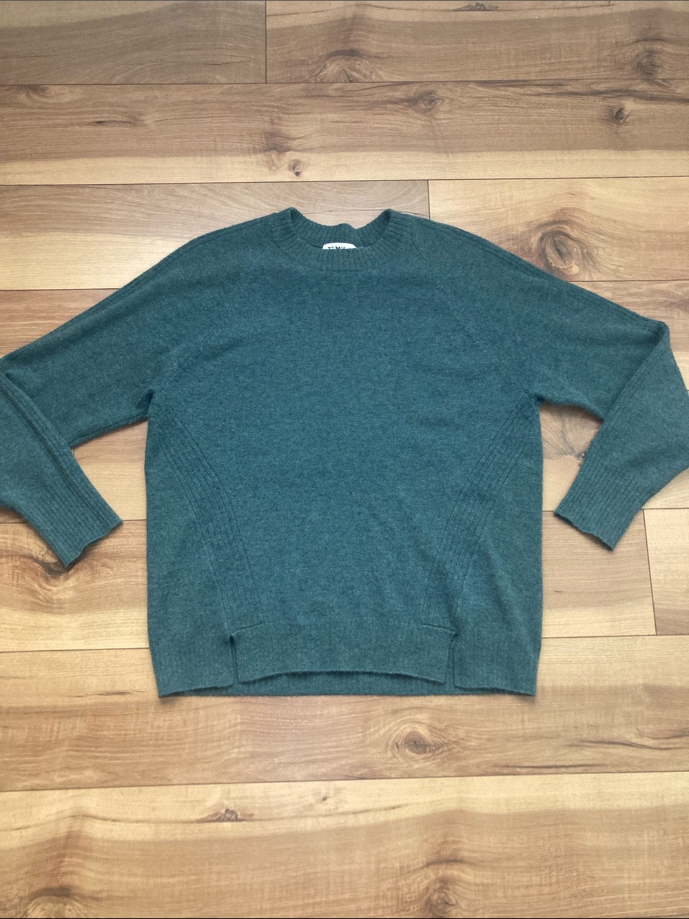 27 Miles Cashmere Teal Green Sweater